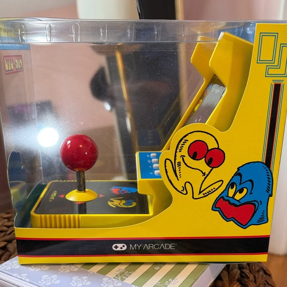 Arcade Pac-Man Portable Retro Arcade - Yellow with Red Joystick